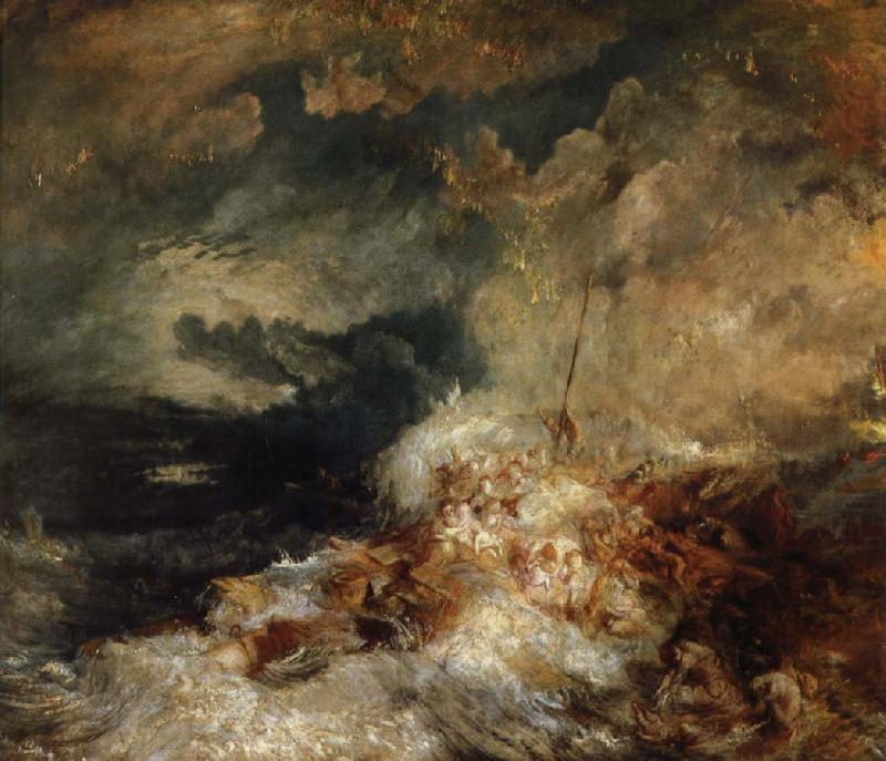 eldsvada till havs, Joseph Mallord William Turner